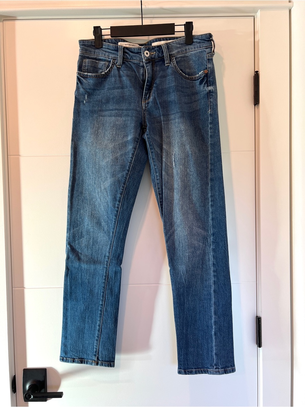 Anthropologie Pilcro Straight Leg Boyfriend Dark Jeans, 27